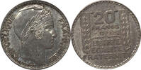 Frankreich 20 Francs 1933 vz 311.83 元  ＋  233.87 元 运费