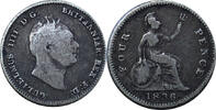 Grossbritannien Fourpence 1836 Wiliam IIII s-ss 272.85 元  ＋  233.87 元 运费