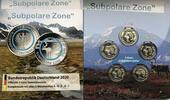 Bundesrepublik Deutschland 25 Euro Kurmünzensatz 5x5 Euro Subpolare Zone -