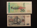BRD 10 + 20 Mark 1980 + 1993 GEM UNC