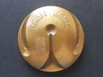 Frankreich Gussmedaille AND THEY WANDERED o.J. Ovale Medaille, 165gramm unc