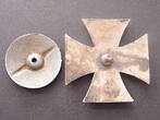 Drittes Reich Eisernes Kreuz 1. Klasse an Schraubscheibe 1939 Gewölbte Form, Schraube mit Gegenplatte Magnetisch