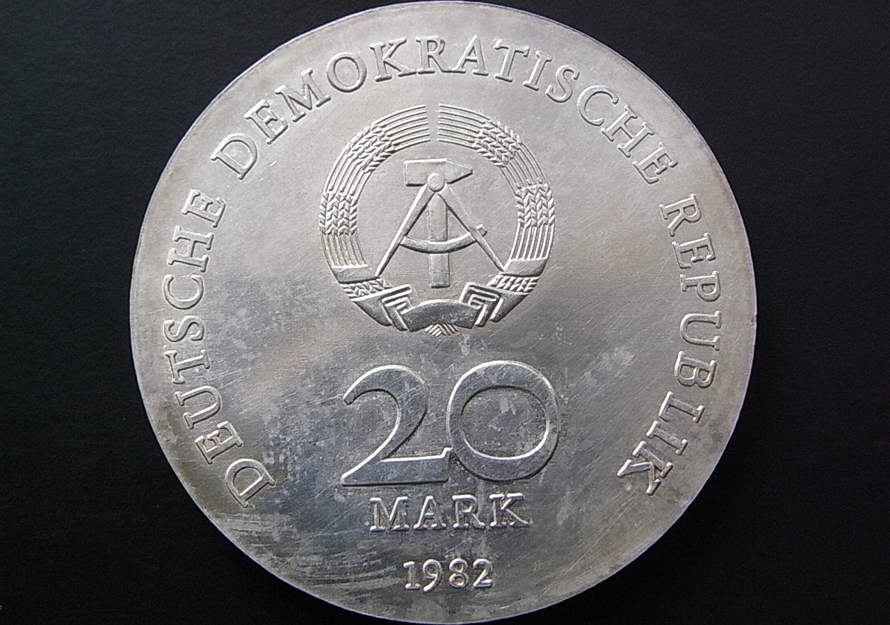 20 mark clara zetkin 1982 ddr bu (ms65-70)