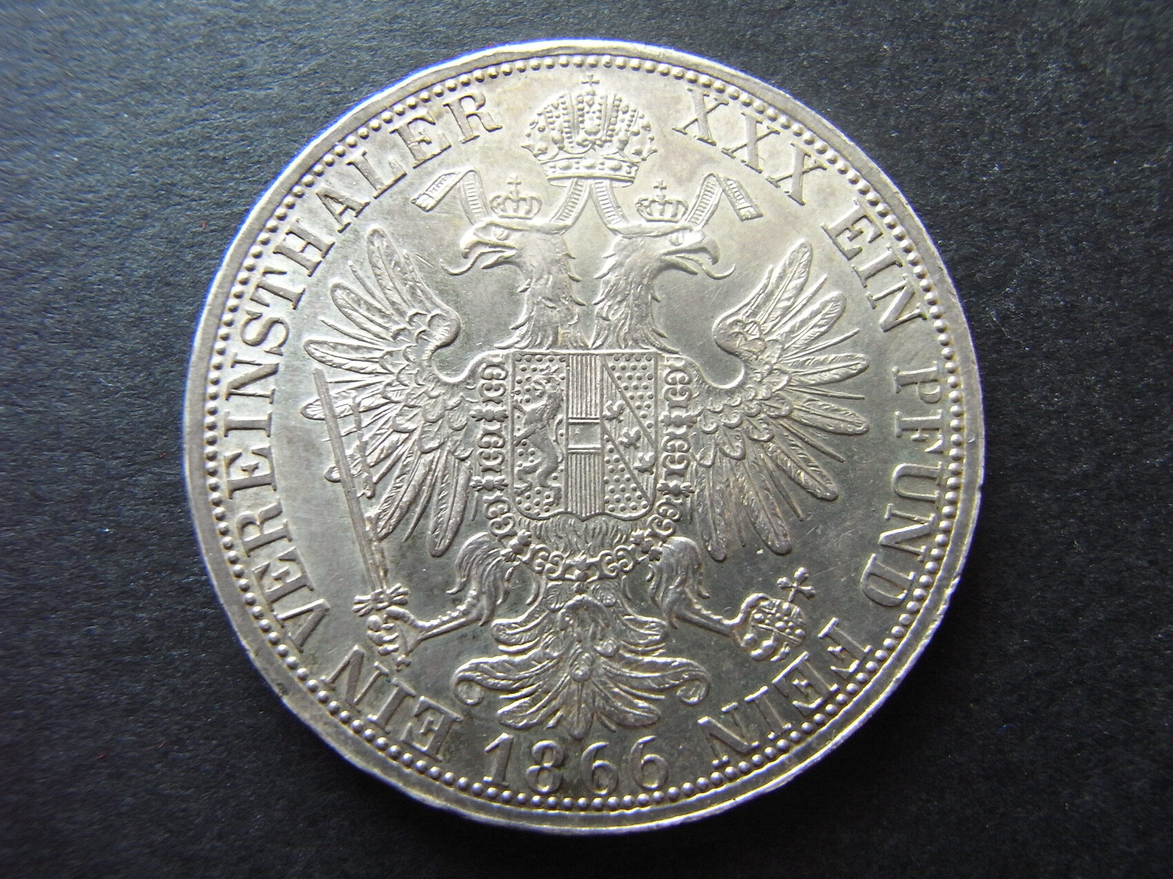 Österreich Vereinstaler 1866 A Franz Joseph 1848-1916 EF / EF+ | MA-Shops