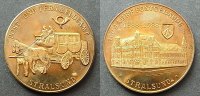 DDR Medaille 100 Jahre Postgebäude Stralsund -