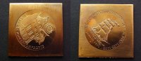 DDR Medaille Klippe 500 J. Schiffercomp.Stralsund -