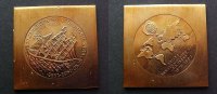 DDR Medaille Klippe 500 J. Schiffercomp.Stralsund -
