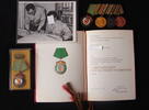 DDR Ordenspange Für Dienst am Volke + Urkunde + Foto -