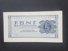 Drittes Reich 5 Reichsmark Verrechnungsschein für die Deutsche Wehrmacht -