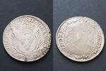 Frankreich 1/2 Ecu Überprägt 1691, Louis XIV, 1643-1715. -
