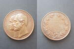Schaumburg Lippe Medaille zur Silberhochzeit mit Hermine v. Waldeck Medailleur F. Brehmer -