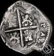 Spain 1601 8 REALES – Felipe III – SEVILLA B – Very Rare MBC- / VF