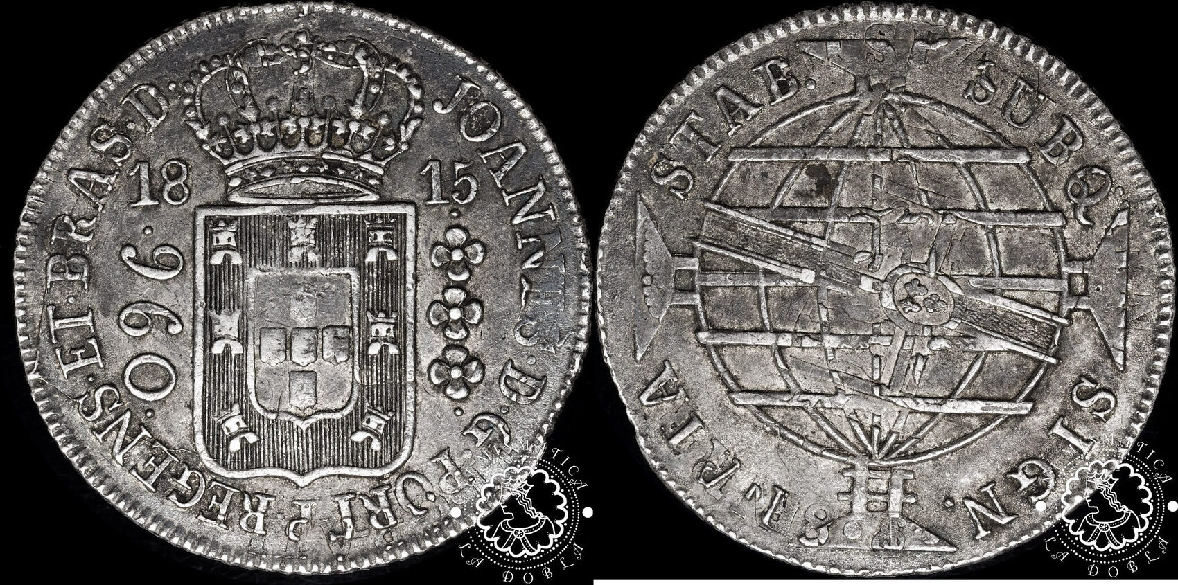 BRAZIL 960 REIS 1815 Joao VI - Río De Janeiro VF25 | MA-Shops