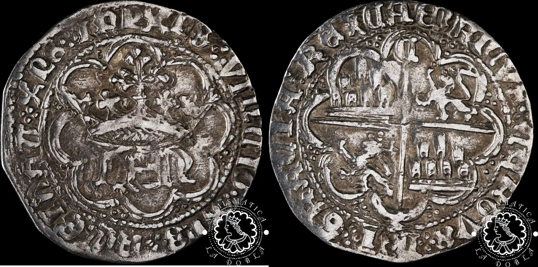 Castile And Leon 1454 1 REAL – Enrique IV – CUENCA MBC+ / VF | MA-Shops