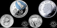 SPAIN 10 EURO COIN SET 10 EUROS + 1/2 DOLLAR - Philip VI - Moon Arrival -
