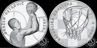 Croatia 4 EURO 4 EURO – 1 Silver Ounce – Drazen Petrovic -