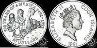 Cook Islands 50 DOLLARS 50 DOLLARS – Railroad -