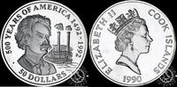 Cook Islands 50 DOLLARS 50 DOLLARS – Mark Twain -