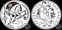 San Marino 10 EURO 10 EURO – Chinese Lunar Calendar – Monkey -