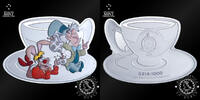 Niue 3 DOLLARS – 2 Silver Ounces – Alice in Wonderland – Mad Hatter’s Tea Party – -
