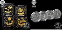 France 4 x 10 EURO – 4 SILVER COIN PACK – Jules Verne – -