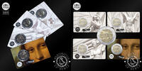 France 4x 2 EURO 4x 2 Euro – Official Coincard BU – Louvre – -
