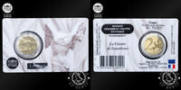 France 2 EURO 2 Euro – Official Coincard BU – Louvre – Victory of Samothrace -