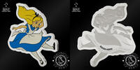 Niue 3 DOLLARS – 2 Silver Ounces – Alice in Wonderland – -