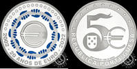Portugal 5 EURO 5 EURO PROOF Case – 20TH Anniversary of the Euro -