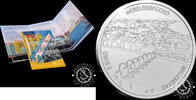 Netherlands 5 EURO 5 Euro Coincard SILVER PROOF - Willemstad Curaçao -
