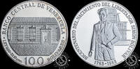 VENEZUELA 100 BOLÍVARES 100 BOLÍVARES - Silver - Simón Bolívar Bicentennial - -