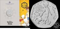 UNITED KINGDOM 50 PENCE 50 Pence - Official Coincard - Winnie the Pooh - -