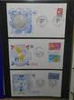 Frankreich und Gebiete FDCs ab 2002 besammelt im Ringbinder