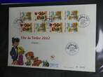 Frankreich und Gebiete FDCs ab 2002 besammelt im Ringbinder