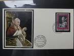 Motiv Papst mit FDCs und ** Marken der Länder im Einsteck-Album