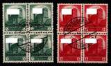 Deutsches Reich 546-547 gestempelt als 4er Block MiNr. 546-547 gestempelt als 4er Block