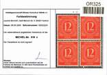 Alliierte Besetzung 919 c postfrisch 4er Block, Befund Arge MiNr. 919 c postfrisch 4er Block, Befund Arge