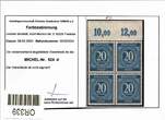 Alliierte Besetzung 924 d P OR ndgz postfrisch 4er Block, Befund Arge MiNr. 924 d P OR ndgz postfrisch 4er Block, Befund Arge