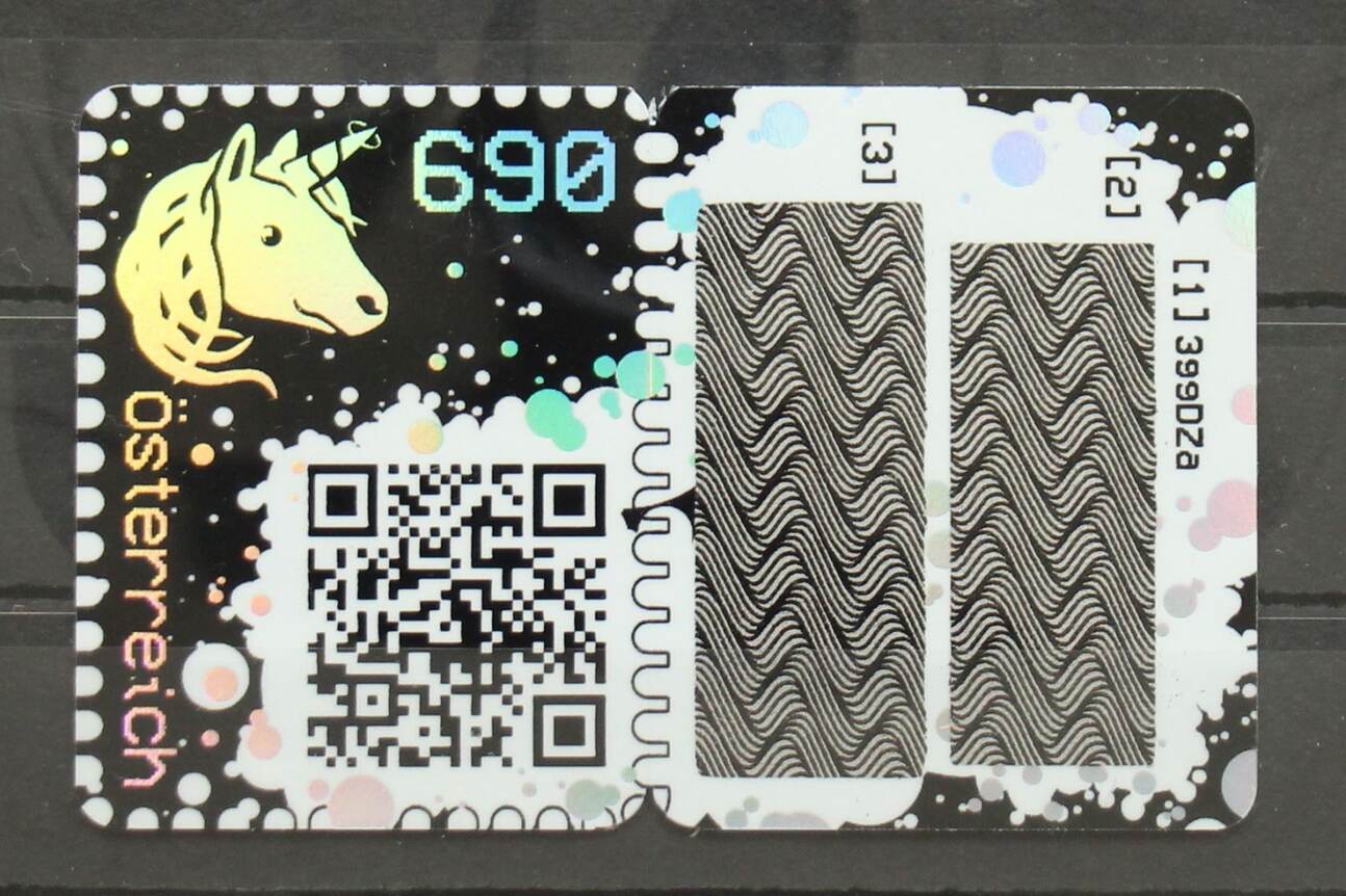 Österreich 3470 Zf postfrisch Crypto Stamp, Einhorn MiNr. 3470 Zf  postfrisch Crypto Stamp, Einhorn | MA-Shops