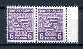 SBZ Provinz Sachsen waag. Paar SBZ Provinz Sachsen waag. Paar 69 X Aa postfrisch gepr. Ströh MiNr. 69 X Aa postfrisch gepr. Ströh -