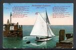 AK Cuxhaven Hafenausfahrt mit Segelschiff 1914 gebraucht -