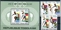 Togo Togo 930-934, Block 65 postfrisch Olympia MiNr. 930-934, Block 65 postfrisch Olympia -
