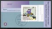 Bund Sportmarkenheftchen 1997 mit Bund Sportmarkenheftchen 1997 mit 1899 gestempelt MiNr. 1899 gestempelt -