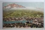 AK Luzern mit Pilatus (2132 m) 1908 gebraucht -