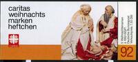 Bund Markenheft Caritas 1992 mit 1640 gestempelt Weihnachten MiNr. 1640 gestempelt Weihnachten