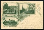 AK Kessel Goch Kreis Kleve Hotel Stoffeln, Kastell, Kirche 1903 gebraucht -