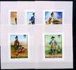 Zentralafrika Zentralafrika 407-411 B postfrisch im Blockformat MiNr. 407-411 B postfrisch im Blockformat -