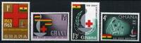 Ghana Ghana 145-148 postfrisch Rotes Kreuz MiNr. 145-148 postfrisch Rotes Kreuz -