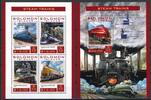 Salomon Inseln Salomon Inseln 3896-3899 + Bl 560 postfrisch Eisenbahn MiNr. 3896-3899 + Bl 560 postfrisch Eisenbahn -