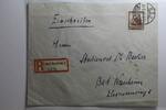 Deutsches Reich 462 auf Brief als Einzelfrankatur R-Brief 869 Bad Nauheim -